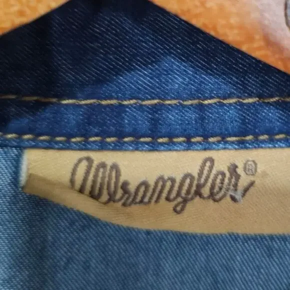 Wrangler Western Denim Shirt Dress Size S - Picture 4 of 6